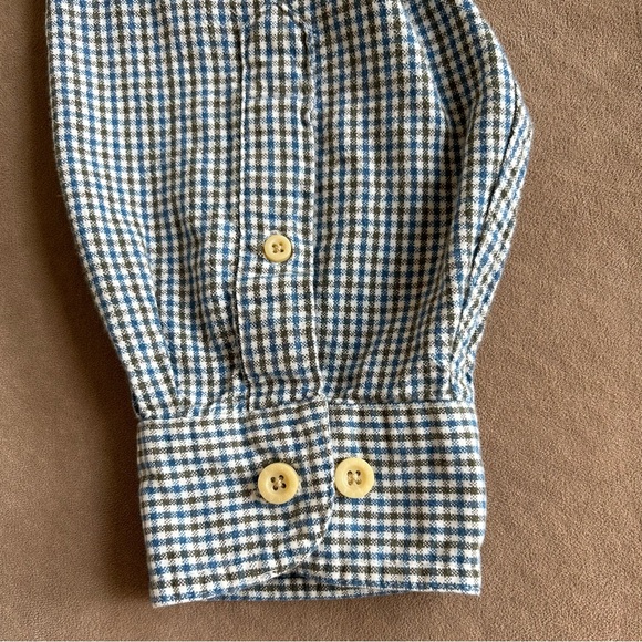 FARAH Men's Collared Shirt L Button Up, Long Sleeve Casual Cotton Plaid w/Pocket - Picture 5 of 12